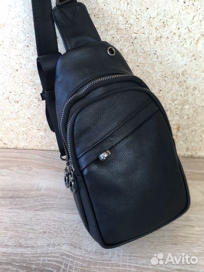 Сумка рюкзак из натуральной кожи