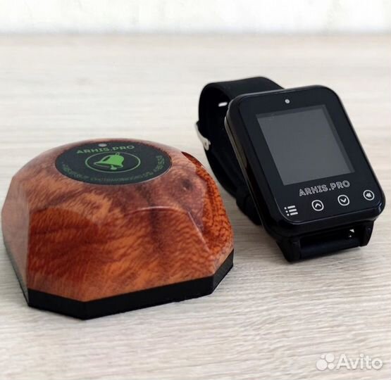 Кнопка вызова официанта Бургер с часами Элит