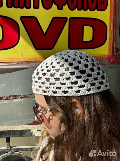 Вязаная шапка кроше