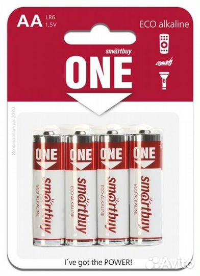 Батарейка Smartbuy ONE LR6/4B