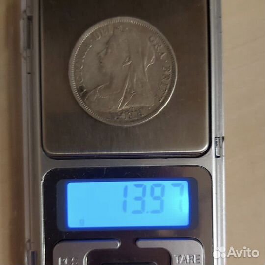 Великобритания 1/2 кроны 1899 Серебро