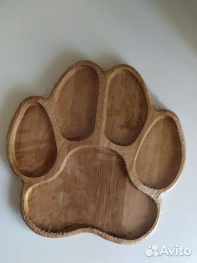 Менажница деревянная для сервировки закусок новая