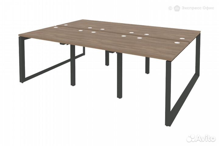 Стол-бенч двойной на О-образном м/к Onix O.MO-D.RS