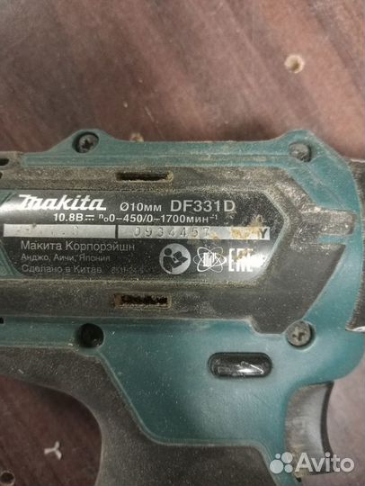 Шуруповерт makita 12v бу