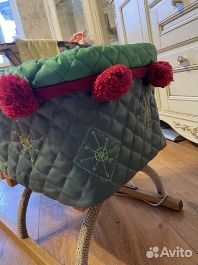 Детские санки деревянные