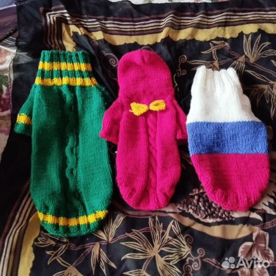 Свитер для собаки ручной работы новый