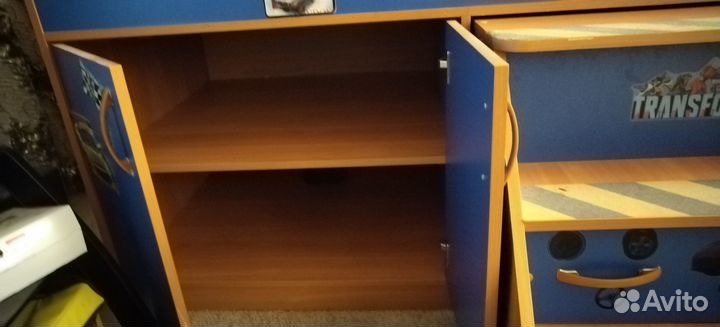 Детская кровать чердак с матрасом