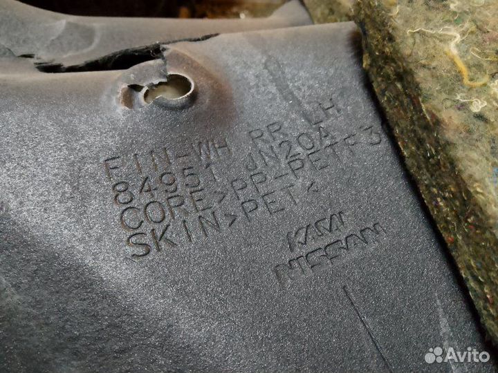 Обшивка багажника левая Nissan Teana 2 поколение