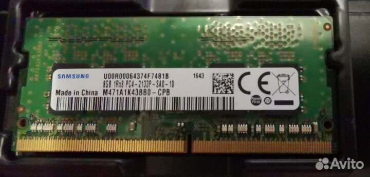 Память Samsung 8 гб DDR4 2666 мгц CL19 sodimm
