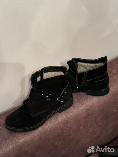 Сапоги женские зимние натуральная замша