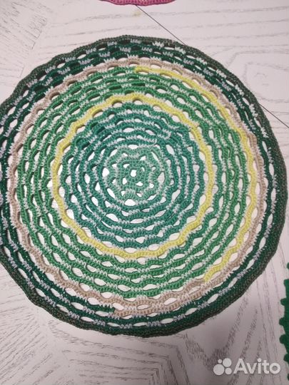 Салфетки вязаные крючком для сервировки