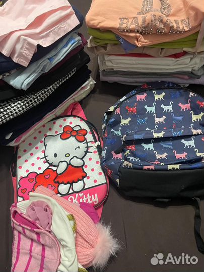 Огромный пакет одежды для девочки 128-135