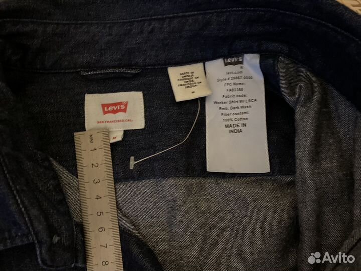 Джинсовая рубашка мужская levis