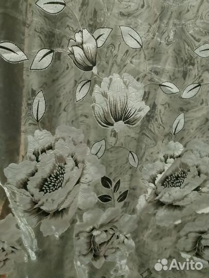 Тюль набивной