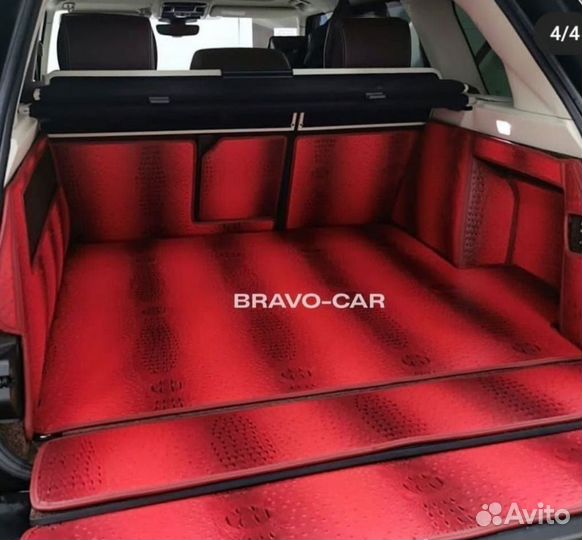 3d коврики в багажник Toyota Yaris