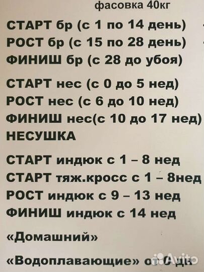 Комбикорм Best в Туле (бройлер-индюк-несушка-утка)