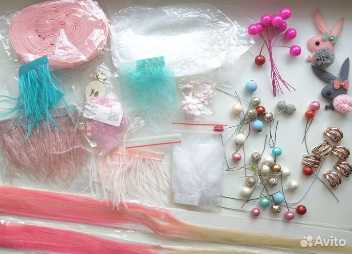 Все для рукоделия, творчества, фетр,пряди