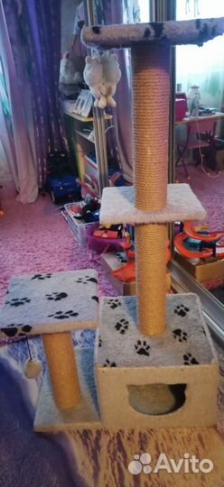 Когтеточка домик для кошки бу