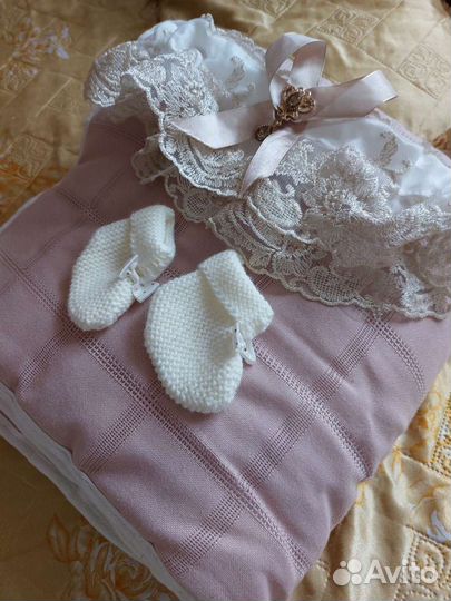 Конверт-одеяло на выписку для девочки