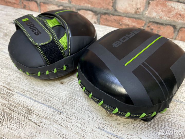 Лапы боксёрские BoyBo B-series Flex Black/Green