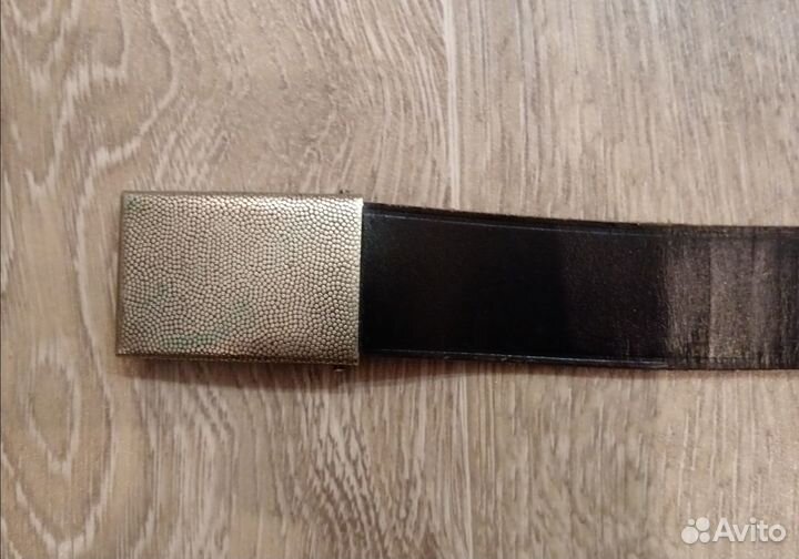 Ремень брючный кожаный армии Бундесвер с пряжкой