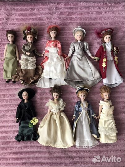 Фарфоровые куклы дамы эпохи