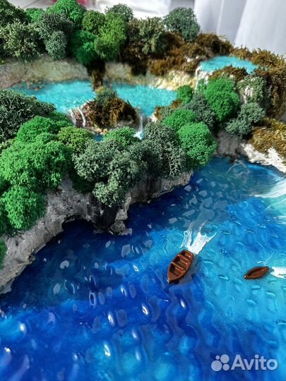 Картина из эпоксидной смолы. Море