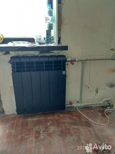 Установка радиаторов отопления. Услуги Сантехника