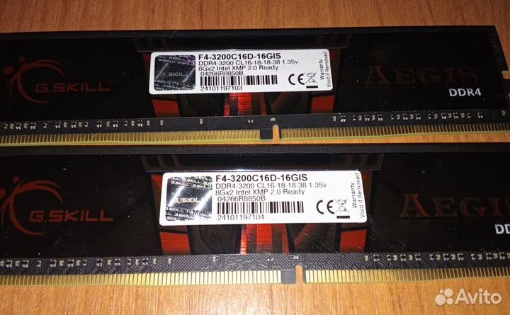 Оперативная память ddr4 16gb 3200 2x8