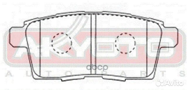 Колодки тормозные дисковые akdl2Y7 akyoto