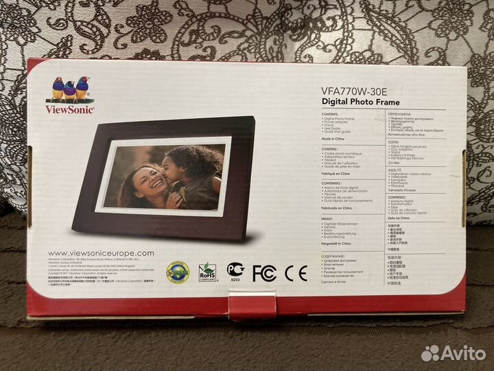Цифровая фоторамка ViewSonic vfa770w-30E