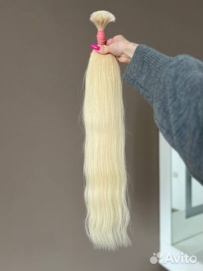 Натуральные волосы для наращивания блонд, омбре