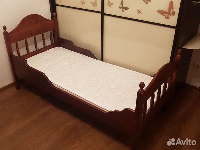 Новая детская кровать из массива с матрасом 160 70