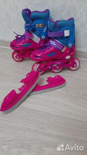 Коньки и ролики 2 в 1
