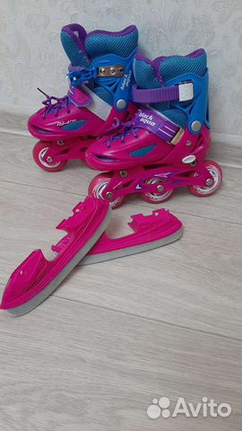 Коньки и ролики 2 в 1