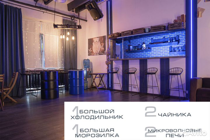 Почасовая аренда лофта под мероприятия
