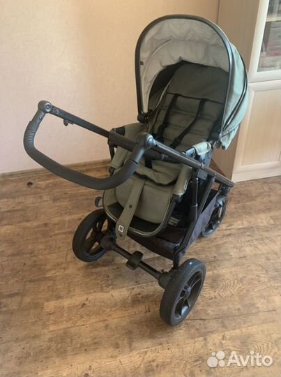 Коляска 2в1 Moon Nuova Olive Fishbone 2018