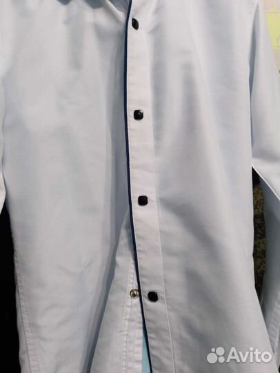 Рубашка для мальчика 30/122рост,белого цвета