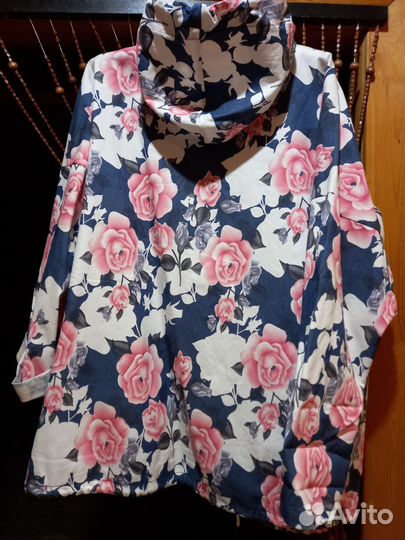 Джинсовка,х/б с лайкрой,60раз