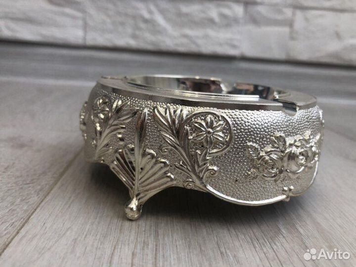 Пепельница из мельхиора