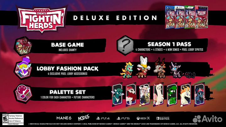 Them's Fightin' Herds - Deluxe Edition PS4, русски