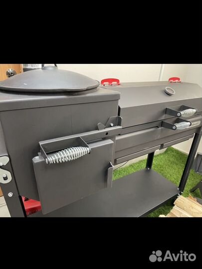 Мангал с печью под казан