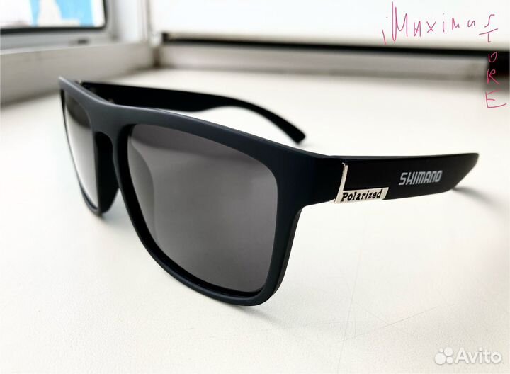 Поляризационные очки Shimano солнцезащитные чёрные