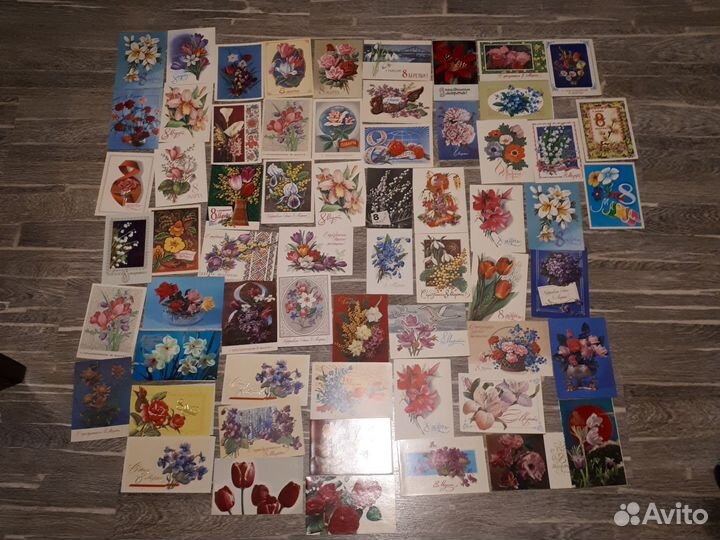 Коллекция открыток 62 шт 8марта СССР