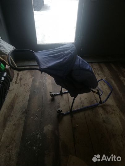 Детские санки коляска