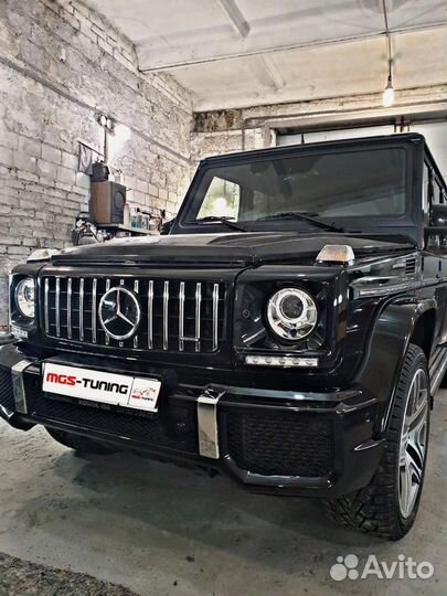 Решетка GT + Бампер с расширителями арок W463