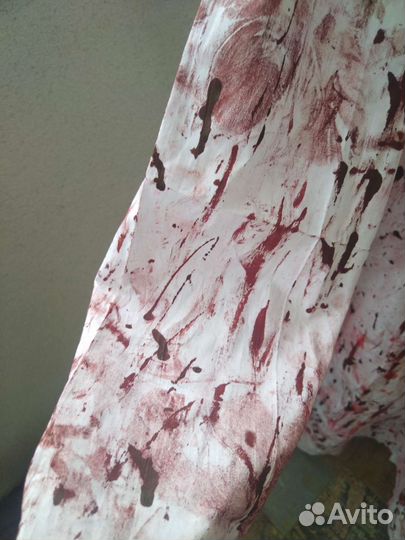 Медицинский халат на Хеллоуин ткань хлопок