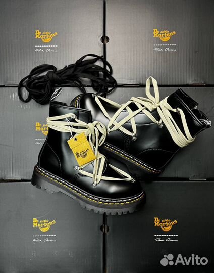 Dr Martens X Rick Owens Lace Up Boot Black 41-46