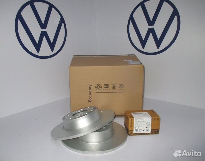 Задние тормозные диски и колодки JZW698601AF К-кт