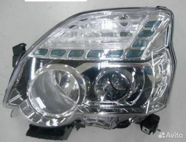 Фара nissan X-trail 11- (дымчатый) лев